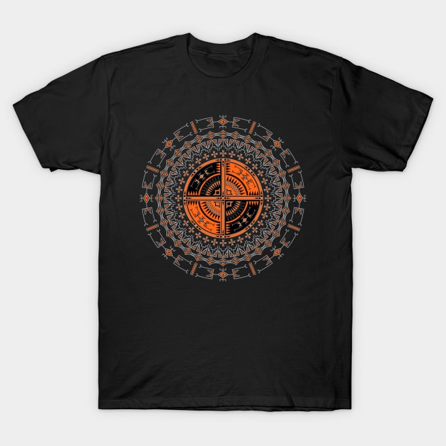 The Storm (Orange) T-Shirt by melvinwareagle
